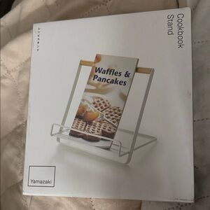 Yamazaki Modern White Cookbook Holder